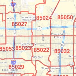 Phoenix Map With Zip Codes