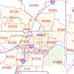 City Of Albuquerque Zip Code Map - United States Map