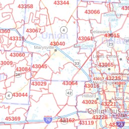 Columbus Oh Zip Code Map | Map Of The World